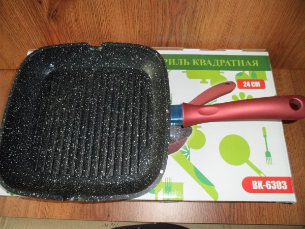 BK6303 Сковорода-гриль RAMBO 24*4 см. квадрат