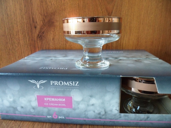 ERV79-1016 Набор креманок 6 шт. Ампир ,цвет Рубин